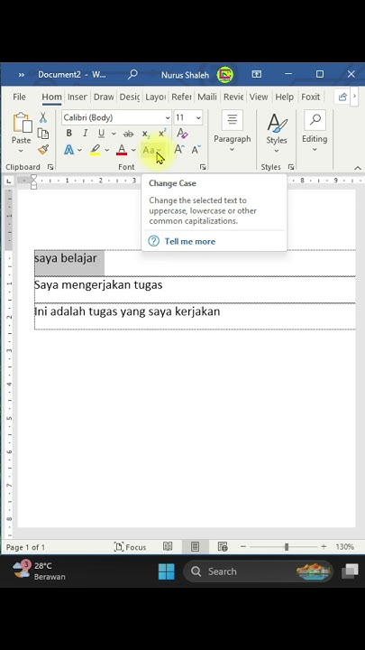 3 Rahasia Speechless Jarang Diketahui: Cara Mengubah Huruf Kecil ke Besar di Word