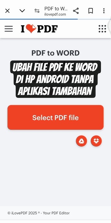 Cara Mengubah File PDF Ke Word Di Hp Android Tanpa Aplikasi Tambahan Cara Mengubah File PDF Ke Word Di Hp Android Tanpa Aplikasi Tambahan