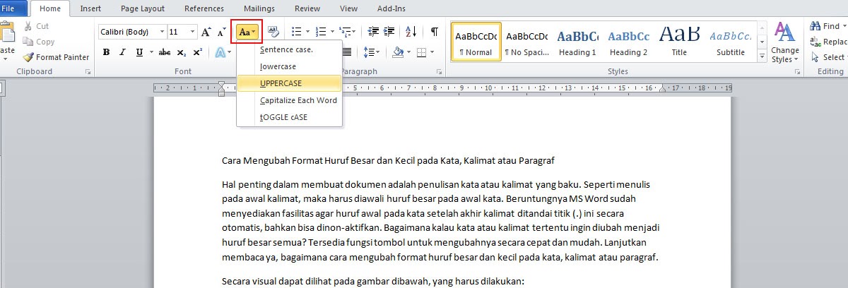 7 Cara Mengubah ke Huruf Kapital di Word yang Jarang Diketahui, Ternyata Semudah Ini
