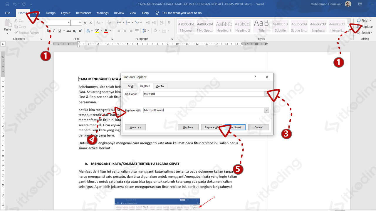 Cara Replace Kata Di Word Dalchaebi Cara Replace Kata Di Word Dalchaebi