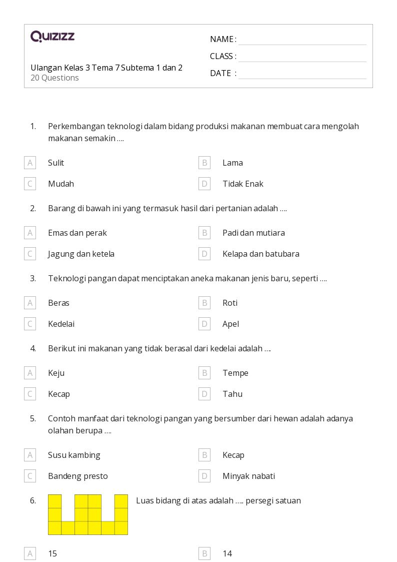 Ternyata Ini 5 Lembar Soal Tema 1 Subtema 1 Kelas 3 Revisi 2018 Siap Cetak Ternyata Ini 5 Lembar Soal Tema 1 Subtema 1 Kelas 3 Revisi 2018 Siap Cetak