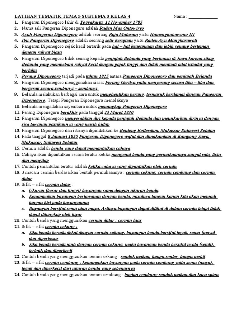 13 Soal IPAS Kelas 5 Jadi Referensi, Ini Latihan Soal Tema 5 Subtema 3 Kelas 4 yang Wajib Dicoba 13 Soal IPAS Kelas 5 Jadi Referensi, Ini Latihan Soal Tema 5 Subtema 3 Kelas 4 yang Wajib Dicoba