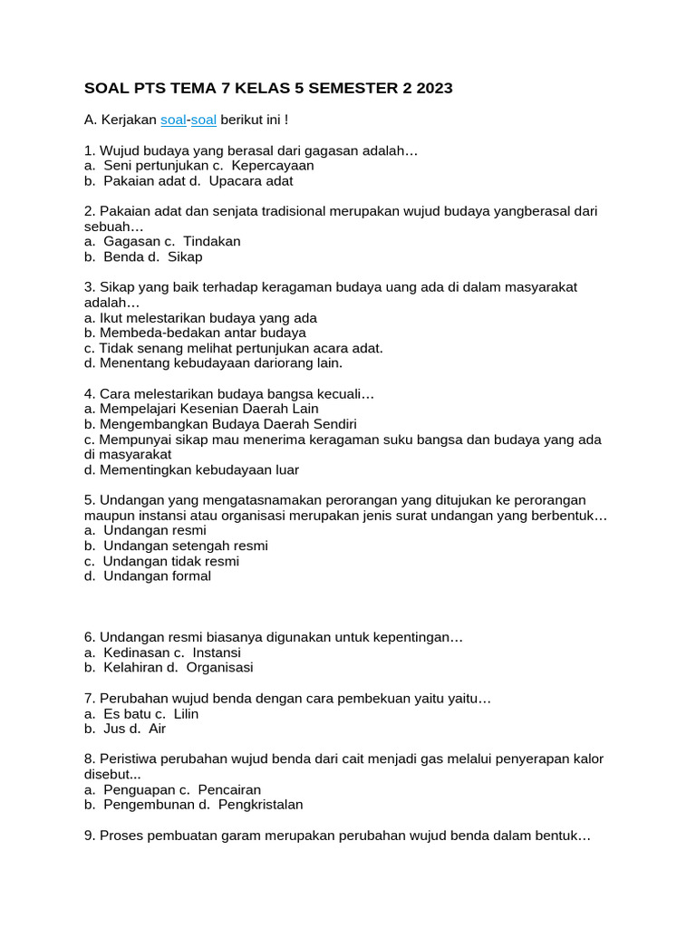 7 Cara Efektif Menguasai Latihan Soal Tema 7 Subtema 3 Kelas 5 Sebelum Ujian Dimulai 7 Cara Efektif Menguasai Latihan Soal Tema 7 Subtema 3 Kelas 5 Sebelum Ujian Dimulai