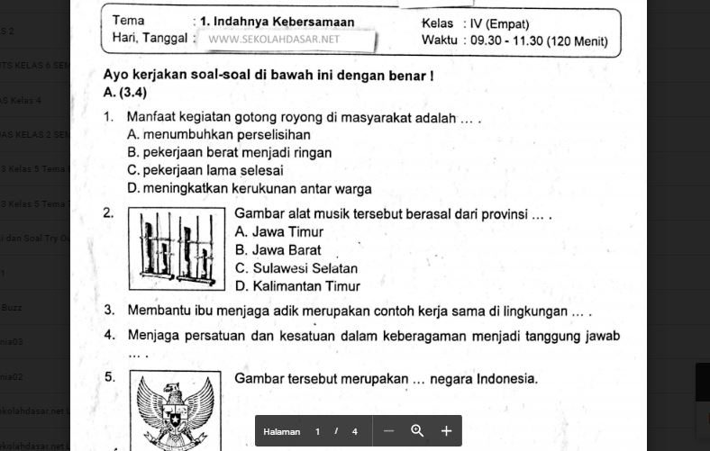 7 Rahasia Contoh Soal IPS Kelas 4 Tema 1 Bantu Siswa Kuasai Aktivitas 10 2026