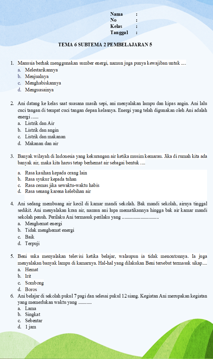 7 Rahasia Latihan Soal Tema 6 Subtema 2 Kelas 3 yang Terbukti Bikin Anak Jago Ujian 2026 7 Rahasia Latihan Soal Tema 6 Subtema 2 Kelas 3 yang Terbukti Bikin Anak Jago Ujian 2026