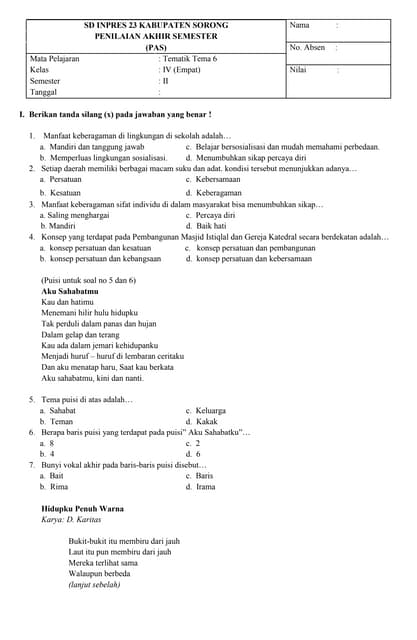 Jangan Salah Pilih Buku, Ini 7 Latihan Soal Tema 6 Kelas 4 Subtema 3 yang Wajib Dikuasai Siswa Jangan Salah Pilih Buku, Ini 7 Latihan Soal Tema 6 Kelas 4 Subtema 3 yang Wajib Dikuasai Siswa