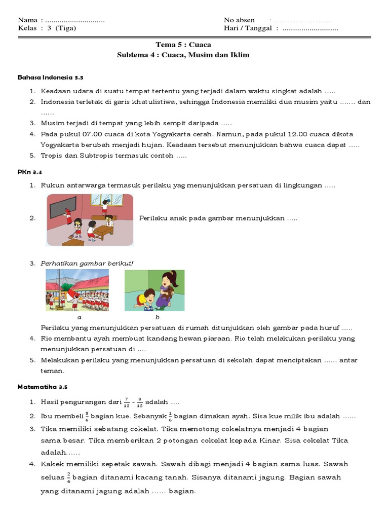 Terbukti! 7 Tips Menguasai Latihan Soal Tema 5 Subtema 4 Kelas 3 Sebelum Ujian Besok