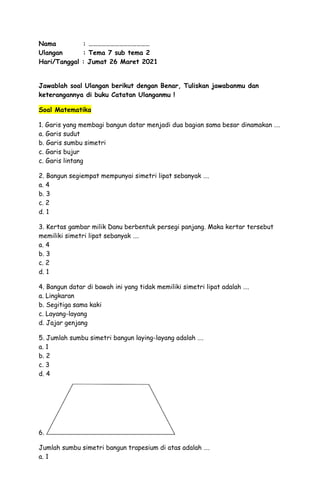 Ternyata Ini 5 Trik Jitu Menaklukkan Latihan Soal Tema 7 Sub Tema 2 Kelas 3 SD Sebelum Terlambat Ternyata Ini 5 Trik Jitu Menaklukkan Latihan Soal Tema 7 Sub Tema 2 Kelas 3 SD Sebelum Terlambat