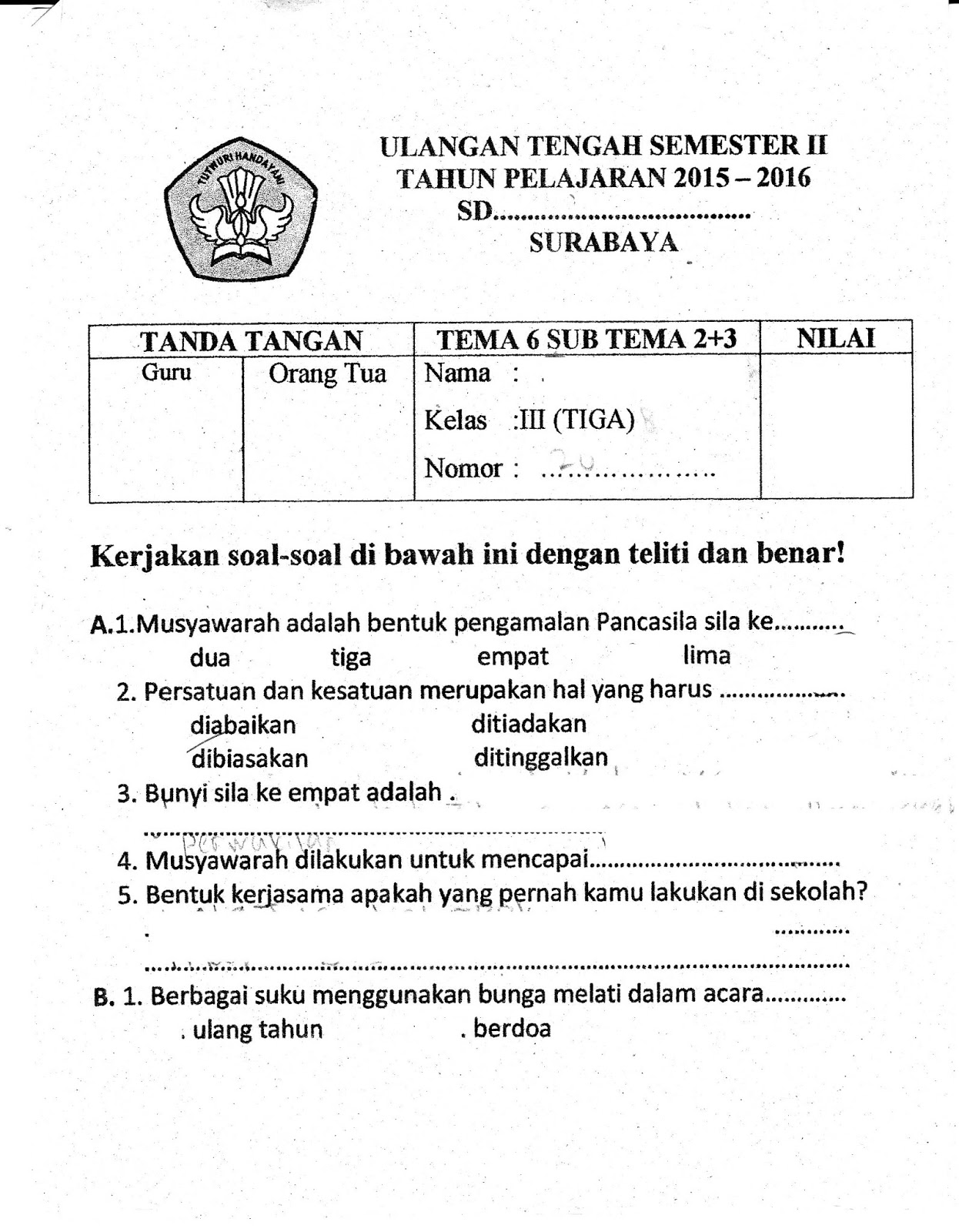 Ternyata Ini Contoh Soal Tema 7 Subtema 2 Kelas 1 yang Sering Muncul di Ujian, Wajib Dipelajari Sebelum Terlambat Ternyata Ini Contoh Soal Tema 7 Subtema 2 Kelas 1 yang Sering Muncul di Ujian, Wajib Dipelajari Sebelum Terlambat