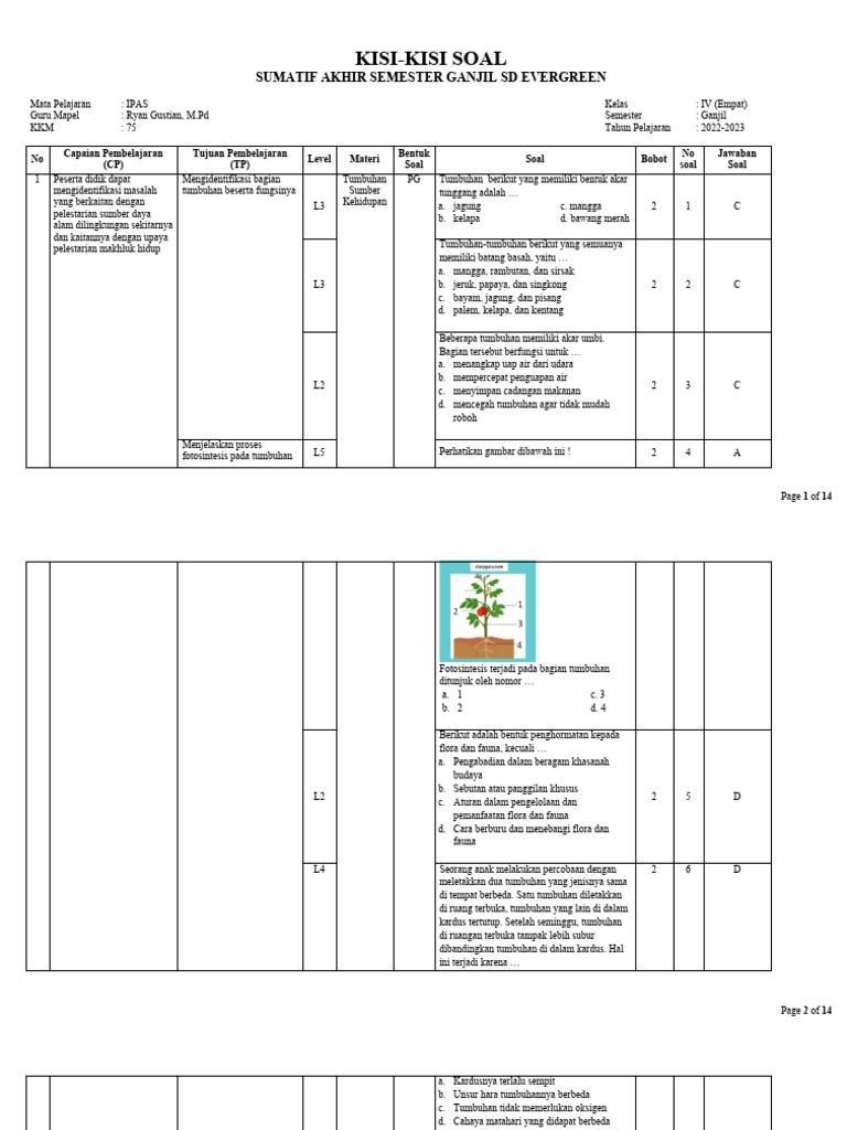 Ternyata Ini Kisi Kisi Soal Kelas 4 Semster 2 KTSP yang Sering Muncul di Ujian, Wajib Dipelajari Sebelum Terlambat