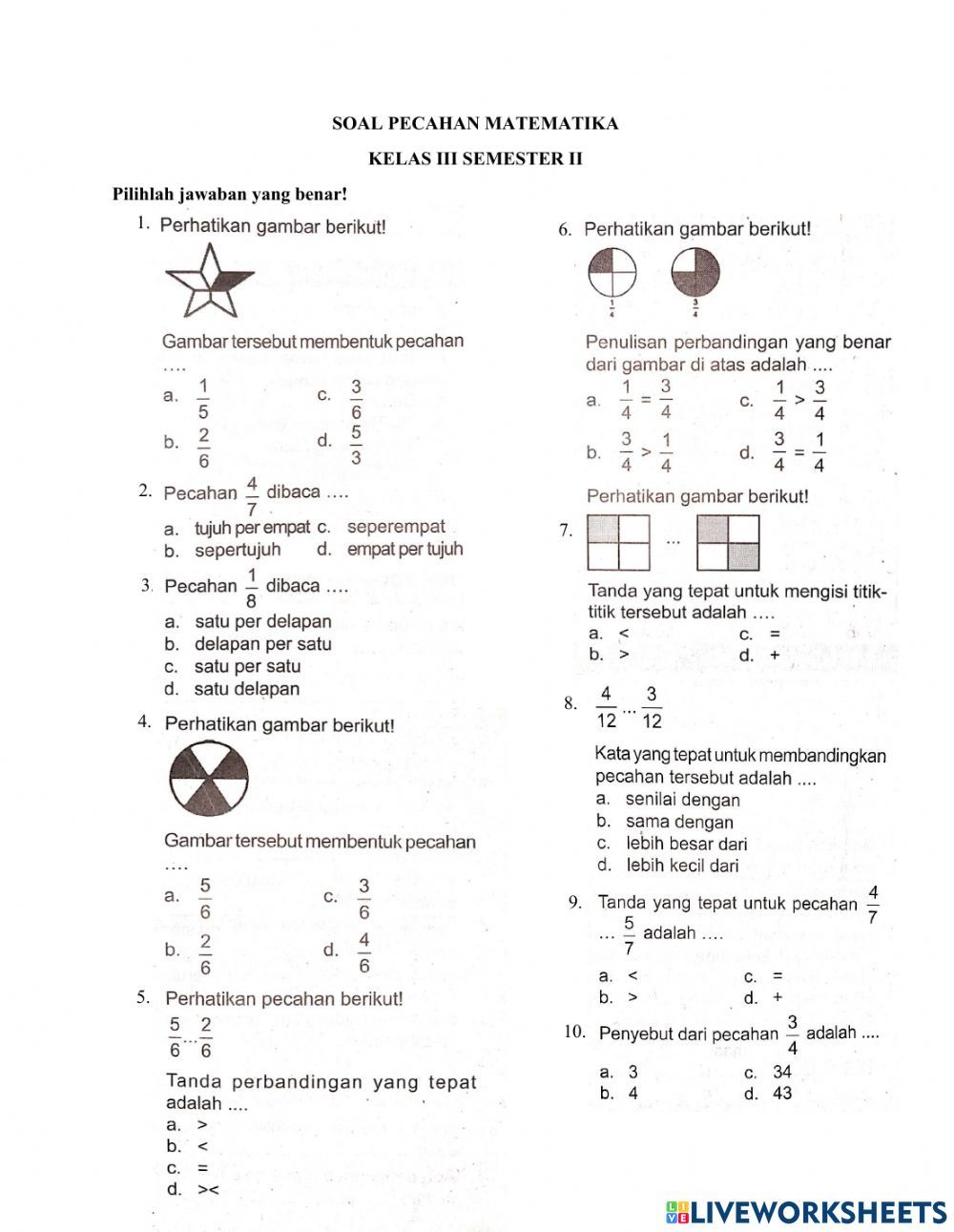 Mengasah Logika Soal Matematika Kelas 3 SD dan Pembahasannya Mengasah Logika Soal Matematika Kelas 3 SD dan Pembahasannya
