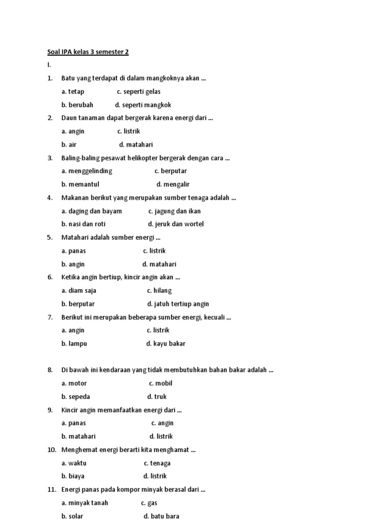 Rahasia Nilai Sempurna dengan Latihan Soal Soal IPA Kelas 3 Semester 2 Terbaru