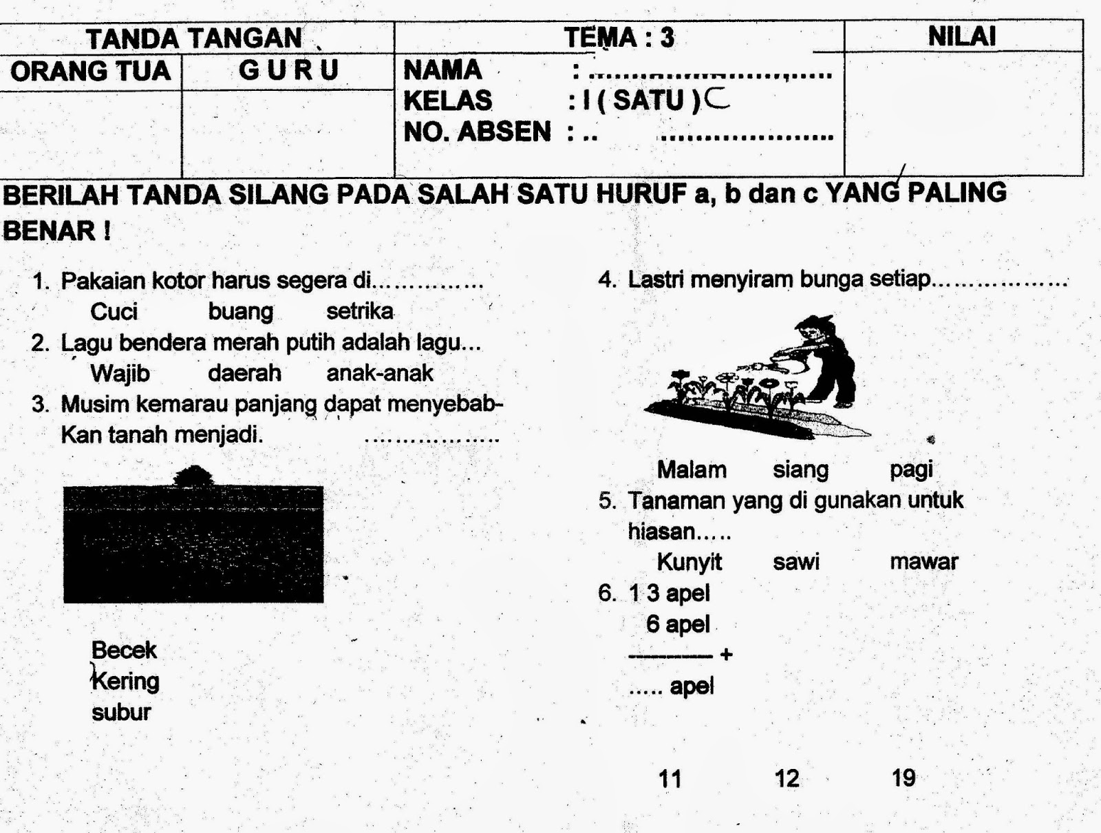 Rahasia Nilai Sempurna dengan Latihan Soal UAS Kelas 1 Tema 3 yang Wajib Dicoba Rahasia Nilai Sempurna dengan Latihan Soal UAS Kelas 1 Tema 3 yang Wajib Dicoba