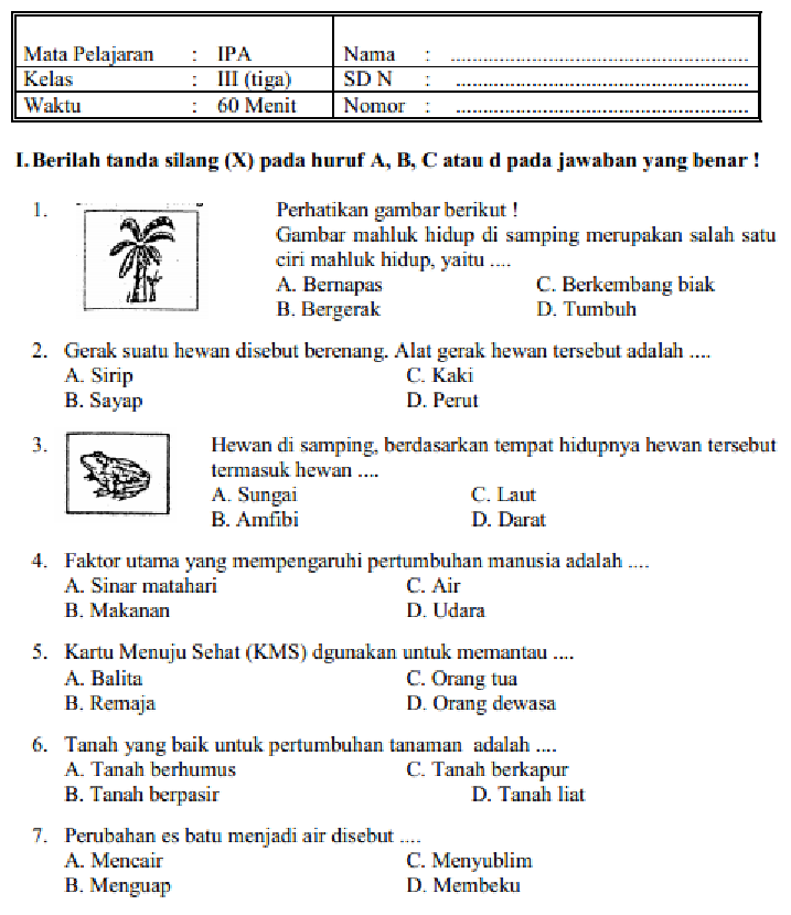 Rahasia Nilai Sempurna dengan Latihan Soal UAS Kelas 3 SD Semester 1 Terbaru Rahasia Nilai Sempurna dengan Latihan Soal UAS Kelas 3 SD Semester 1 Terbaru