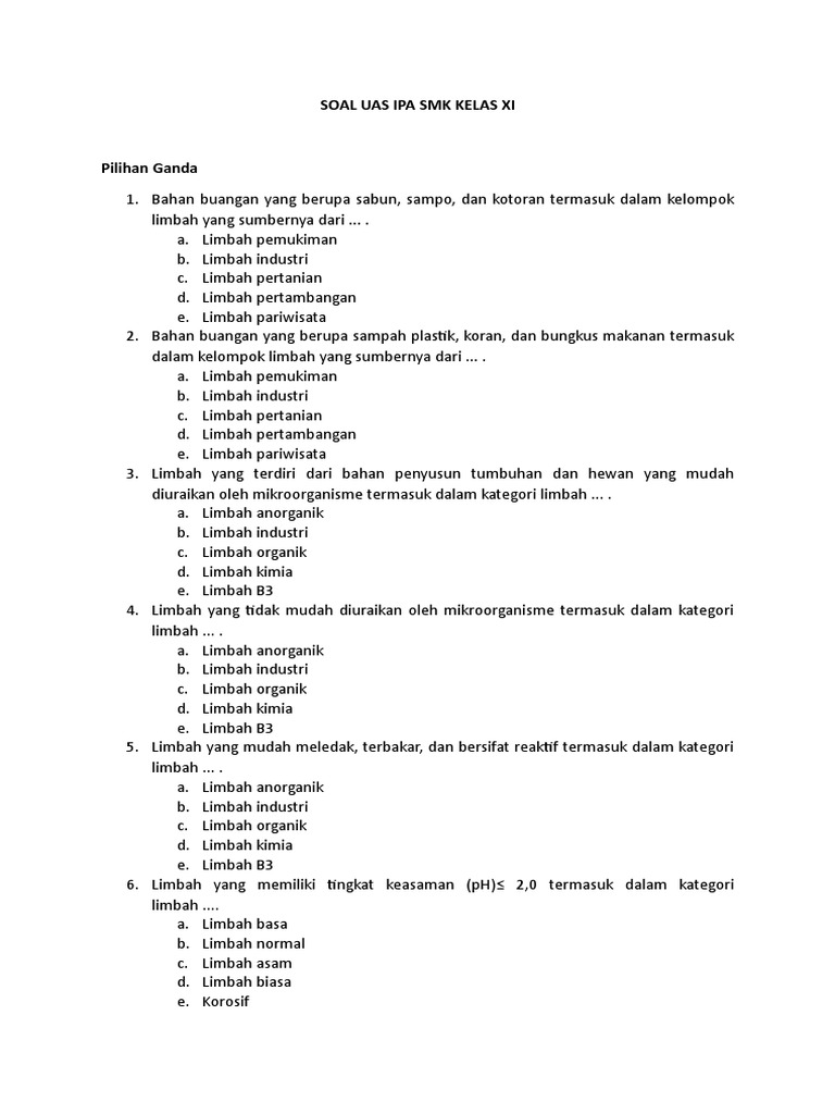 Rahasia Skor Tinggi Lewat Latihan Soal UAS Kelas 11 IPA Semester 1 yang Wajib Kamu Coba Rahasia Skor Tinggi Lewat Latihan Soal UAS Kelas 11 IPA Semester 1 yang Wajib Kamu Coba