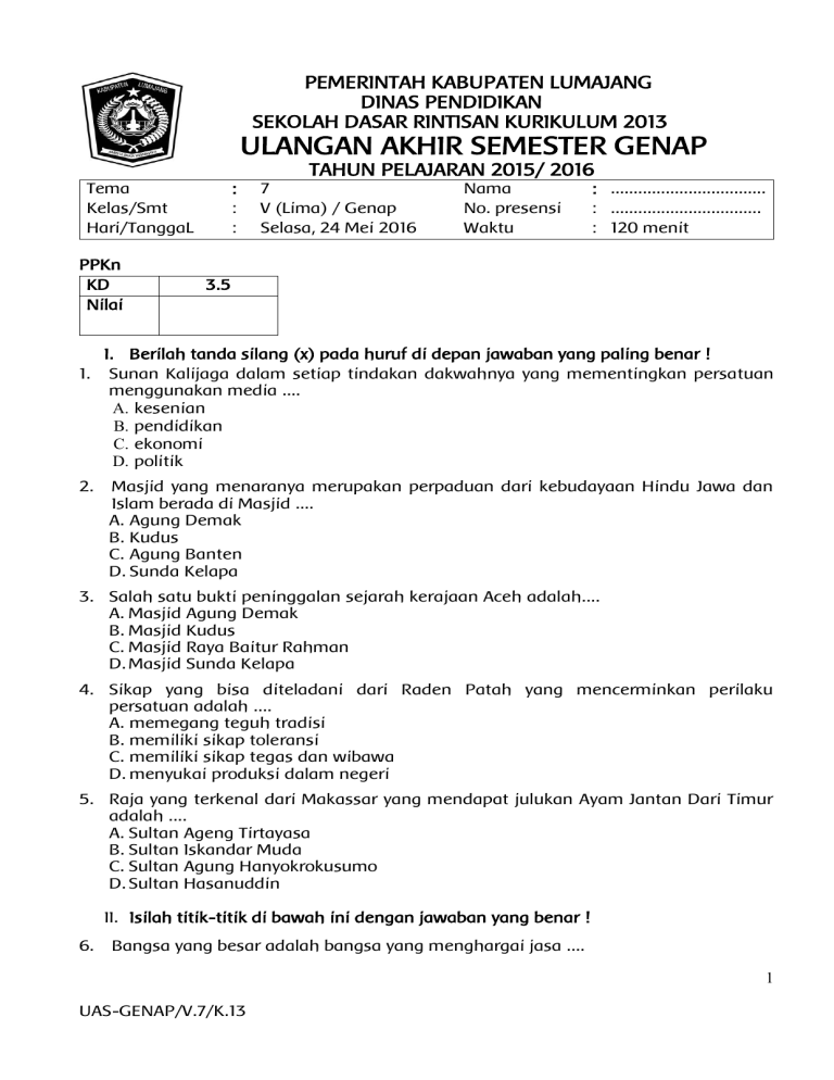 Rahasia Sukses Skor Tinggi dengan Latihan Soal UAS Kelas 5 Tema 7 Subtema 1 Terbaru Rahasia Sukses Skor Tinggi dengan Latihan Soal UAS Kelas 5 Tema 7 Subtema 1 Terbaru