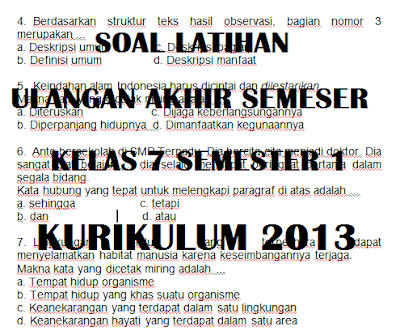 Wajib Tahu Rahasia Lulus Latihan Soal UAS Kelas 7 Semester 1 Kurikulum 2013 Ini Wajib Tahu Rahasia Lulus Latihan Soal UAS Kelas 7 Semester 1 Kurikulum 2013 Ini